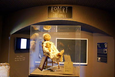 Robert the Doll - In a closed glass case Robert the Doll moving caught on tape