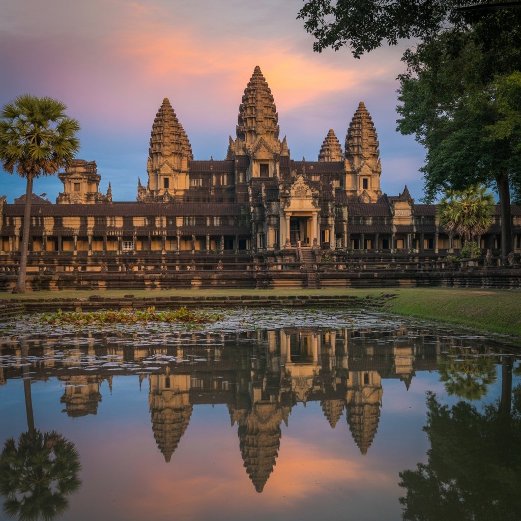 Angkor Wat temple complex in Cambodia