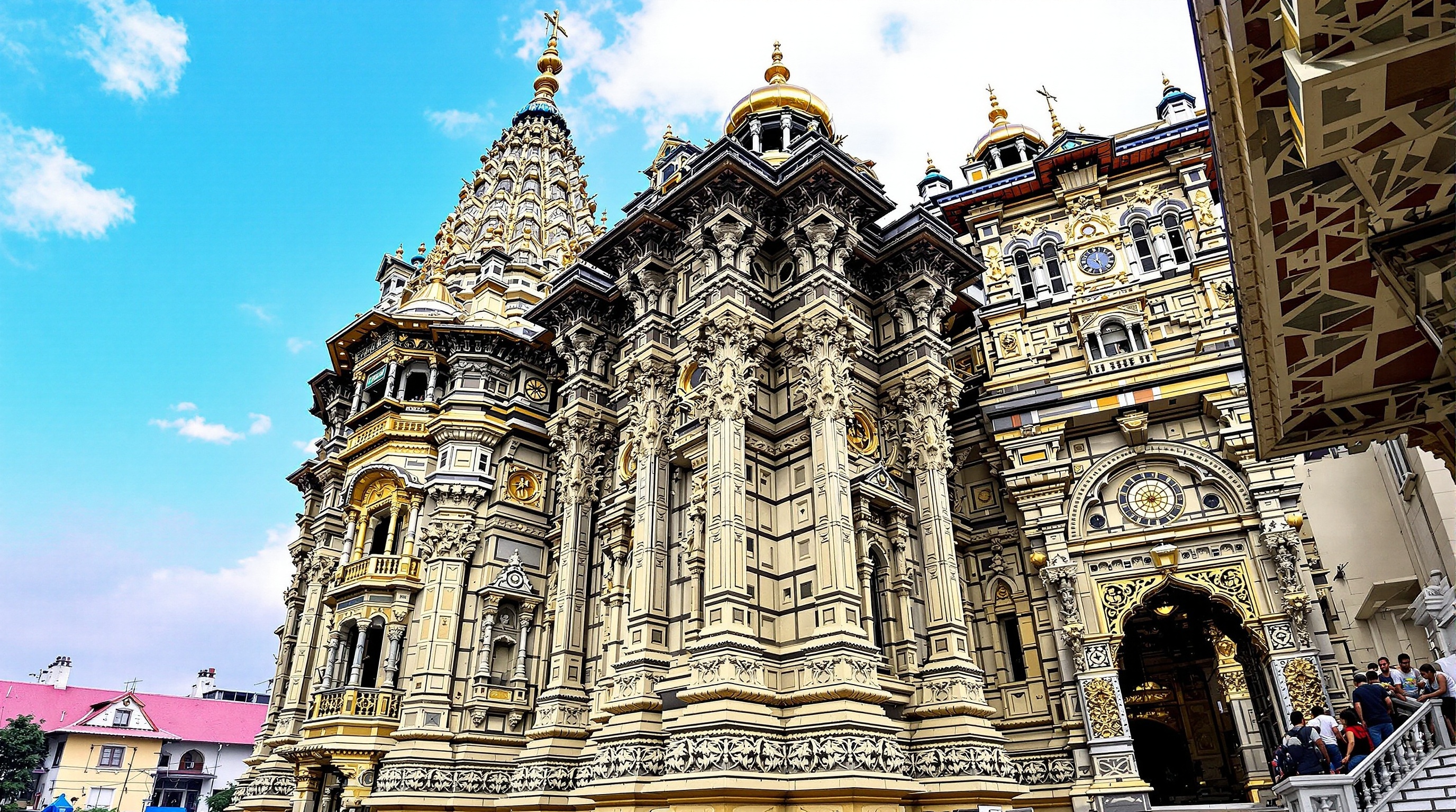 Beautiful sacred temple with intricate architecture and spiritual significance