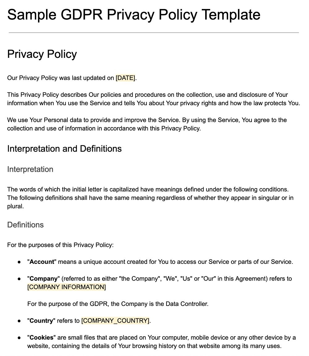 GDPR Compliance